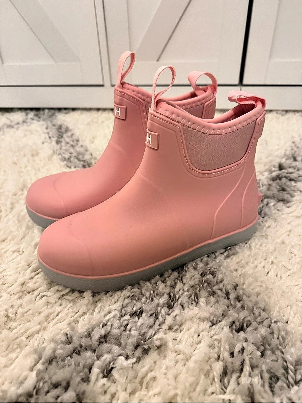 L.F.H. Pink Rain Boots NWOT